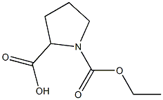 1-(ethoxycarbonyl)pyrrolidine-2-carboxylic acid Struktur