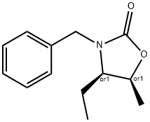 2-Oxazolidinone,4-ethyl-5-methyl-3-(phenylmethyl)-,(4R,5S)-rel-(9CI) Struktur