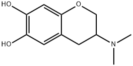 2H-1-Benzopyran-6,7-diol,3-(dimethylamino)-3,4-dihydro-(9CI) Struktur