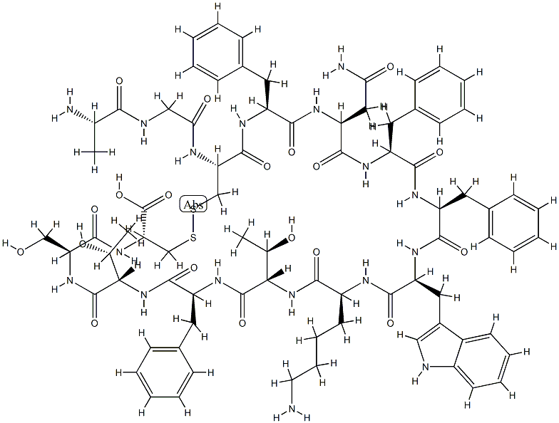 somatostatin, Phe(4)- Struktur