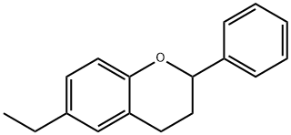 2H-1-Benzopyran,6-ethyl-3,4-dihydro-2-phenyl-(9CI) Struktur