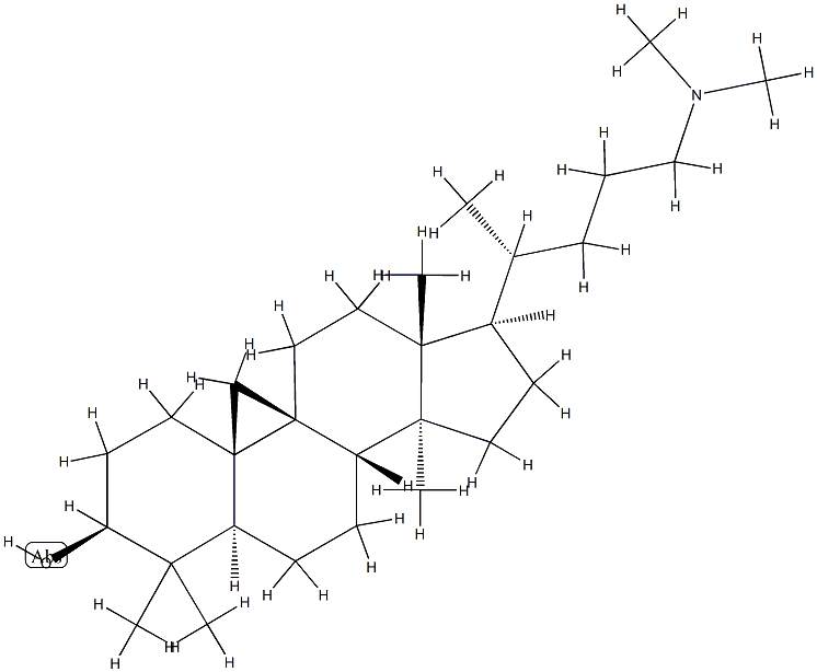 25-azacycloartanol Struktur