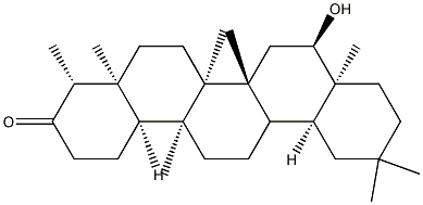 16α-Hydroxy-D:A-friedooleanan-3-one Struktur