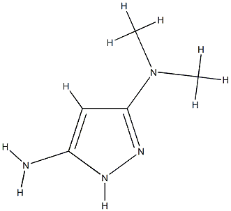 1H-Pyrazole-3,5-diamine,N3,N3-dimethyl-(9CI) Struktur