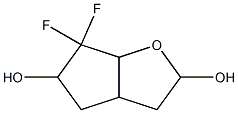 2H-Cyclopenta[b]furan-2,5-diol,6,6-difluorohexahydro-(9CI) Struktur