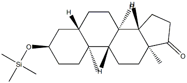 3α-(Trimethylsiloxy)-5α-androstan-17-one Struktur