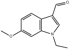 1H-Indole-3-carboxaldehyde,1-ethyl-6-methoxy-(9CI) Struktur