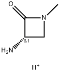 2-Azetidinone,3-amino-1-methyl-,conjugatemonoacid,(S)-(9CI) Struktur