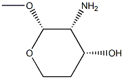 alpha-erythro-Pentopyranoside, methyl 2-amino-2,4-dideoxy- (9CI) Struktur