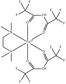 Bis(hexafluoroacetylacetonato)(N,N,N',N'-tetraMethylethylenediaMine)iron(II) Struktur