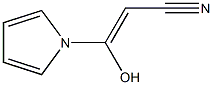 2-Propenenitrile,3-hydroxy-3-(1H-pyrrol-1-yl)-(9CI) Struktur