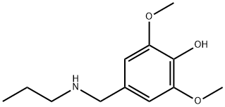 2,6-dimethoxy-4-[(propylamino)methyl]phenol Struktur