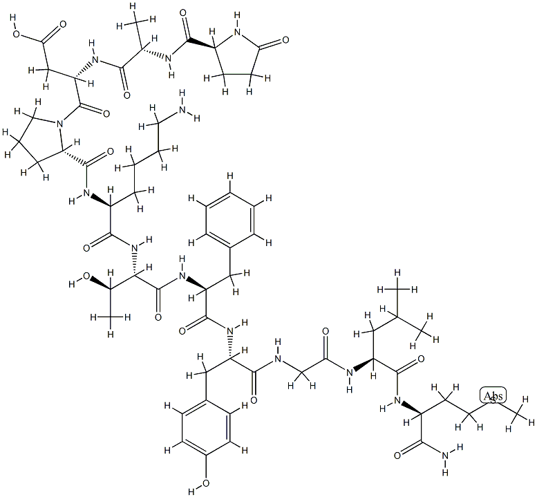 physalaemin, Lys(5)-Thr(6)- Struktur