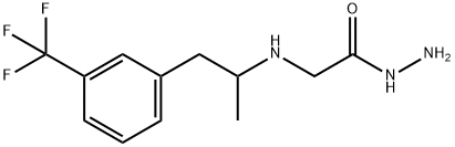 2-(α-Methyl-m-trifluoromethylphenethylamino)acetic acid hydrazide Struktur