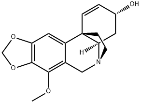 (3R)-7-Methoxy-1,2-didehydrocrinan-3-ol Struktur