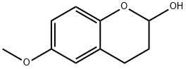 2H-1-Benzopyran-2-ol,3,4-dihydro-6-methoxy-(9CI) Struktur