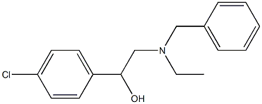 α-[(Benzylethylamino)methyl]-4-chlorobenzyl alcohol Struktur