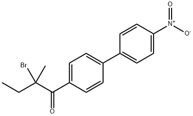 α-Bromo-α-methyl-4'-(p-nitrophenyl)butyrophenone Struktur