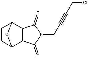 N-(4-Chloro-2-butynyl)-7-oxabicyclo[2.2.1]heptane-2,3-dicarbimide Struktur