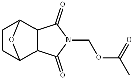 N-Hydroxymethyl-7-oxabicyclo[2.2.1]heptane-2,3-dicarbimide acetate Struktur