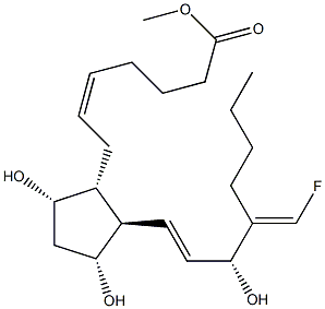 16-fluoromethyleneprostaglandin F2alpha Struktur