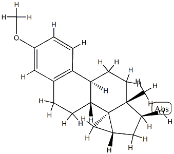 17-hydroxy-3-methoxy-14,15-methylenestra-1,3,5(a)-trien Struktur