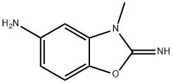 5-Benzoxazolamine,2,3-dihydro-2-imino-3-methyl-(9CI) Struktur