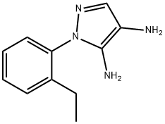 1H-Pyrazole-4,5-diamine,1-(2-ethylphenyl)-(9CI) Struktur