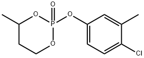 1-[(4-Chloro-m-tolyl)oxy]-3-methyl-2,6-dioxaphosphorinane 1-oxide Struktur