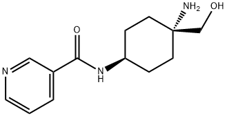 3-Pyridinecarboxamide,N-[cis-4-amino-4-(hydroxymethyl)cyclohexyl]-(9CI) Struktur