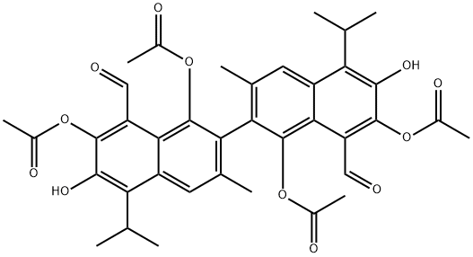 gossypol tetracetic acid Struktur