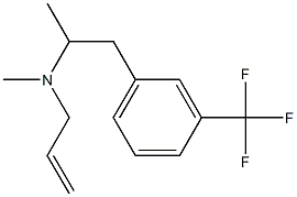 N-Allyl-3-(trifluoromethyl)-α,N-dimethylbenzeneethanamine Struktur