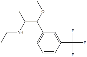 N-Ethyl-β-methoxy-α-methyl-3-(trifluoromethyl)benzeneethanamine Struktur