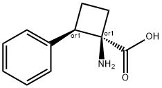 Cyclobutanecarboxylic acid, 1-amino-2-phenyl-, (1R,2R)-rel- (9CI) Struktur