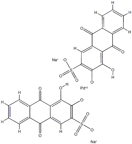 palladium sulfonated alizarine Struktur