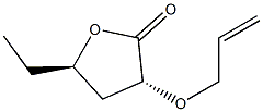 2(3H)-Furanone,5-ethyldihydro-3-(2-propenyloxy)-,(3R,5R)-rel-(9CI) Struktur