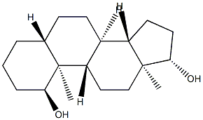 5α-Androstane-1α,17β-diol Struktur