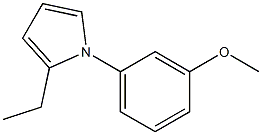 1H-Pyrrole,2-ethyl-1-(3-methoxyphenyl)-(9CI) Struktur