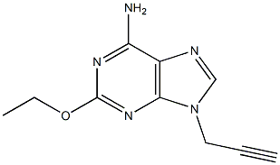 9H-Purin-6-amine,2-ethoxy-9-(2-propynyl)-(9CI) Struktur