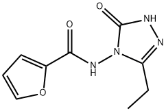 2-Furancarboxamide,N-(3-ethyl-1,5-dihydro-5-oxo-4H-1,2,4-triazol-4-yl)-(9CI) Struktur