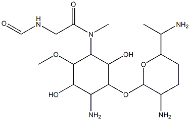 N-formylfortimicin A Struktur