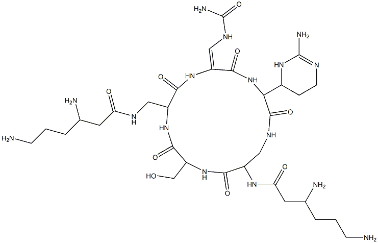 di-beta-lysyl capreomycin IIA Struktur