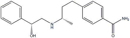 4-(3-((2-hydroxy-2-phenethyl)amino)butyl)benzamide Struktur