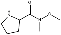 2-Pyrrolidinecarboxamide,N-methoxy-N-methyl-(9CI) Struktur