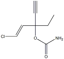 ETHCHLORVYNOL CARBAMATE Struktur