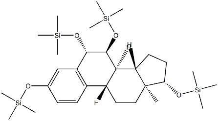 3,6β,7α,17β-Tetrakis[(trimethylsilyl)oxy]estra-1,3,5(10)-triene Struktur