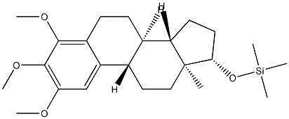 [[2,3,4-Trimethoxyestra-1,3,5(10)-trien-17β-yl]oxy]trimethylsilane Struktur