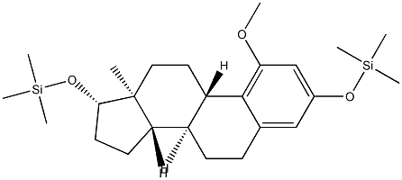 [[1-Methoxyestra-1,3,5(10)-triene-3,17β-diyl]bis(oxy)]bis(trimethylsilane) Struktur