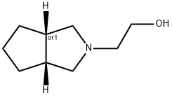 Cyclopenta[c]pyrrole-2(1H)-ethanol, hexahydro-, (3aR,6aS)-rel- (9CI) Struktur