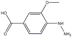 4-hydrazinyl-3-methoxybenzoic acid Struktur